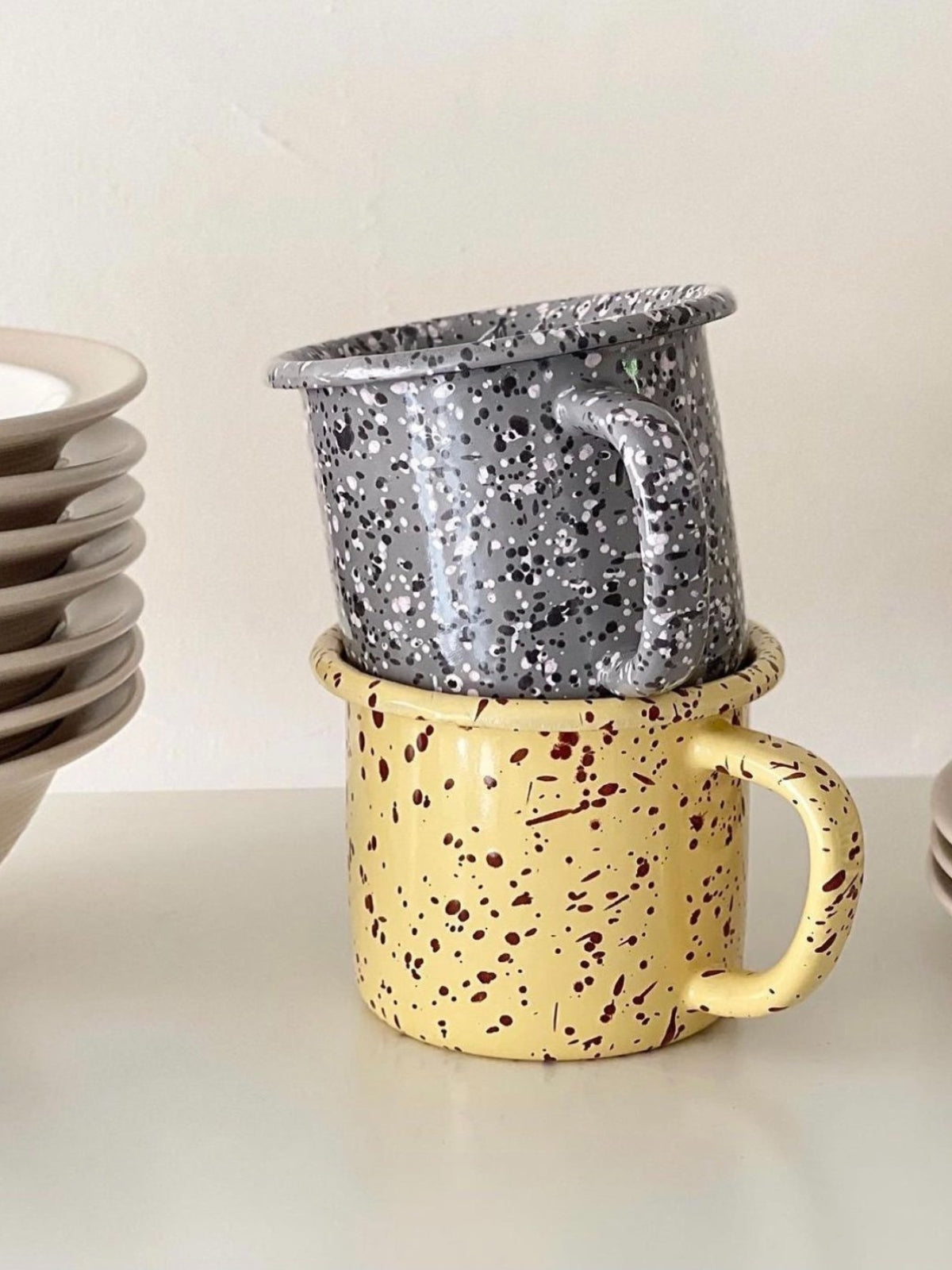 銀河系潑墨琺瑯馬克杯