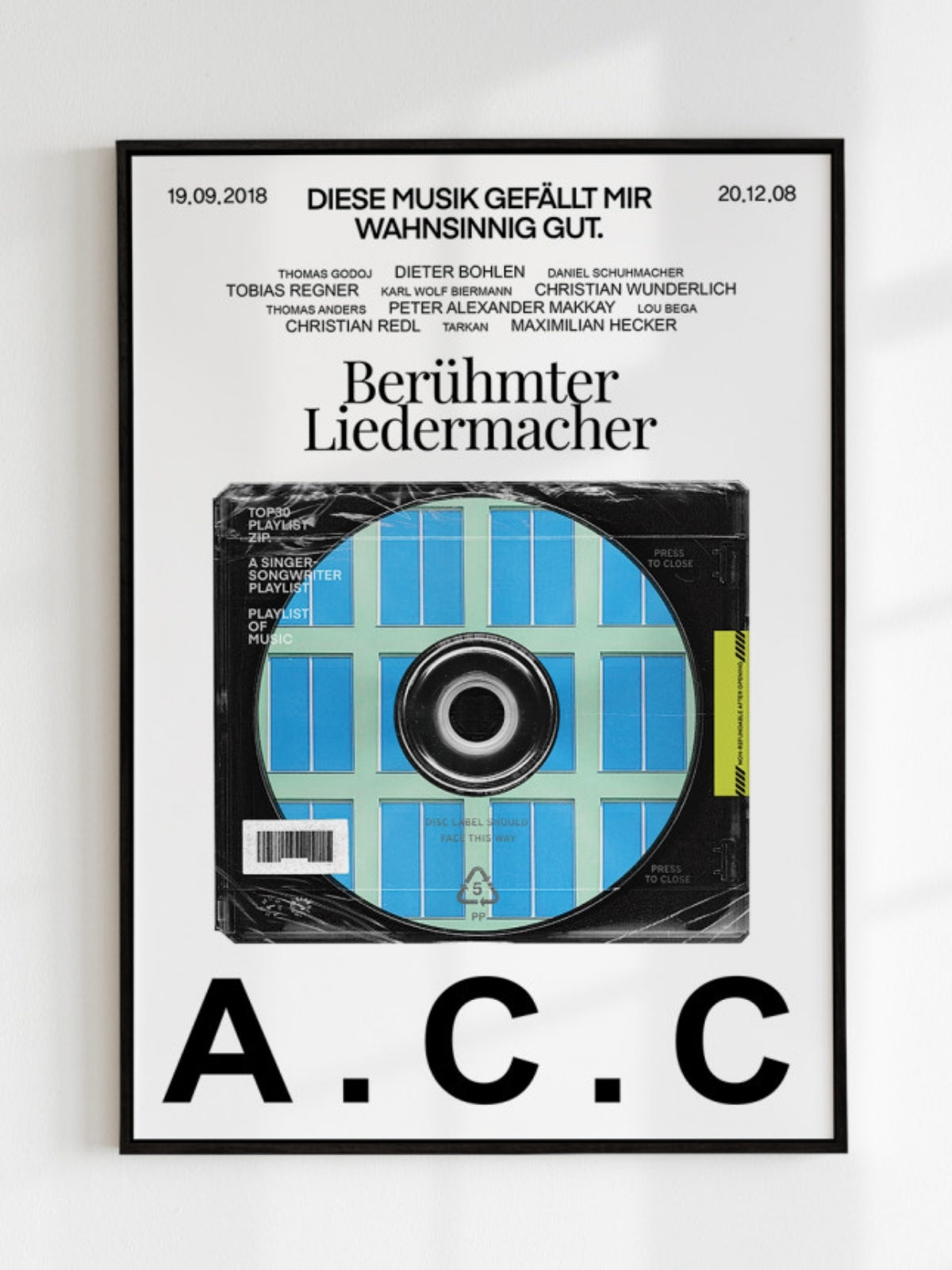 Blue CD Mid-Century 海報